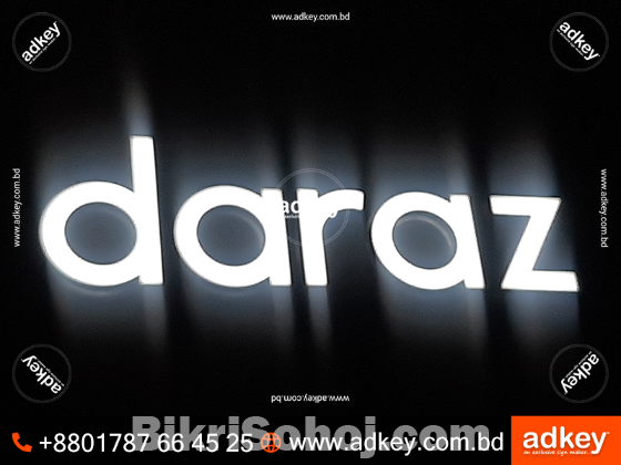 Best 3D Acrylic Letter LED Sign ACP Board in Dhaka BD